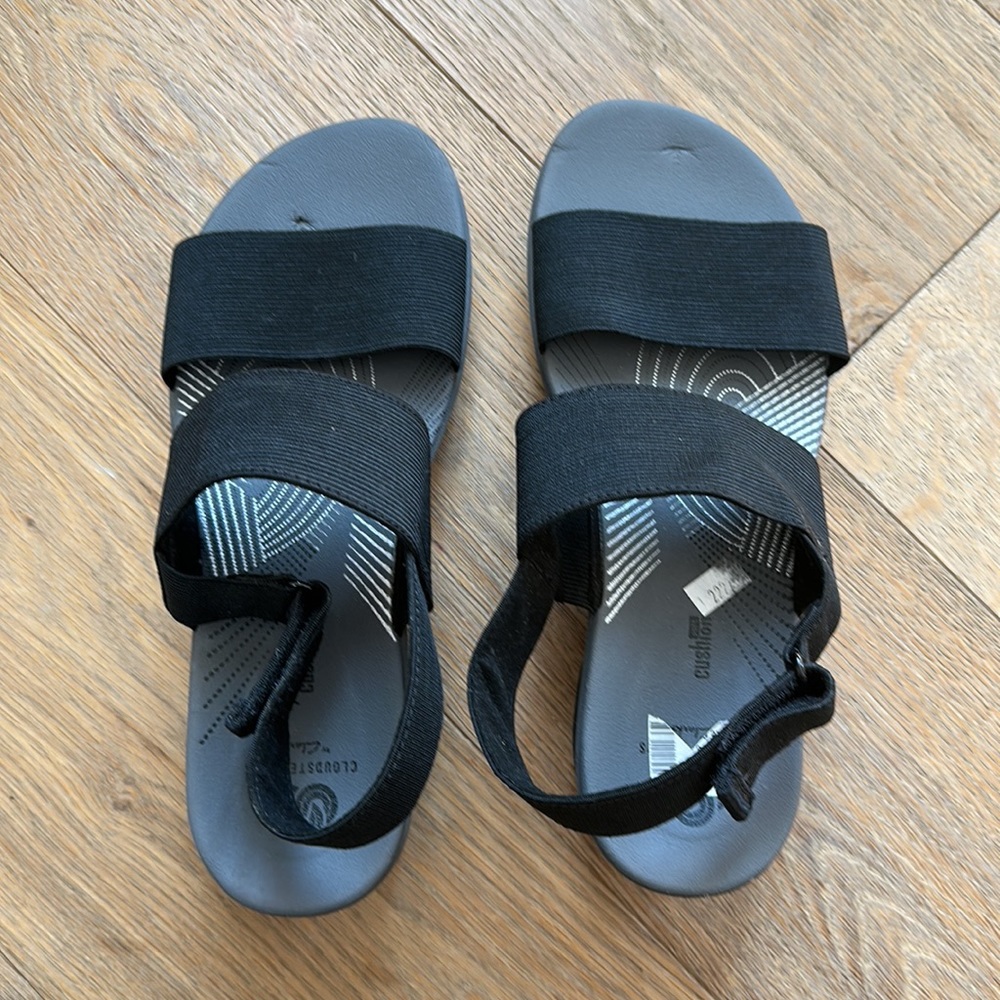 Cloudsteppers By Clark’s Black Platform Sandals - image 3